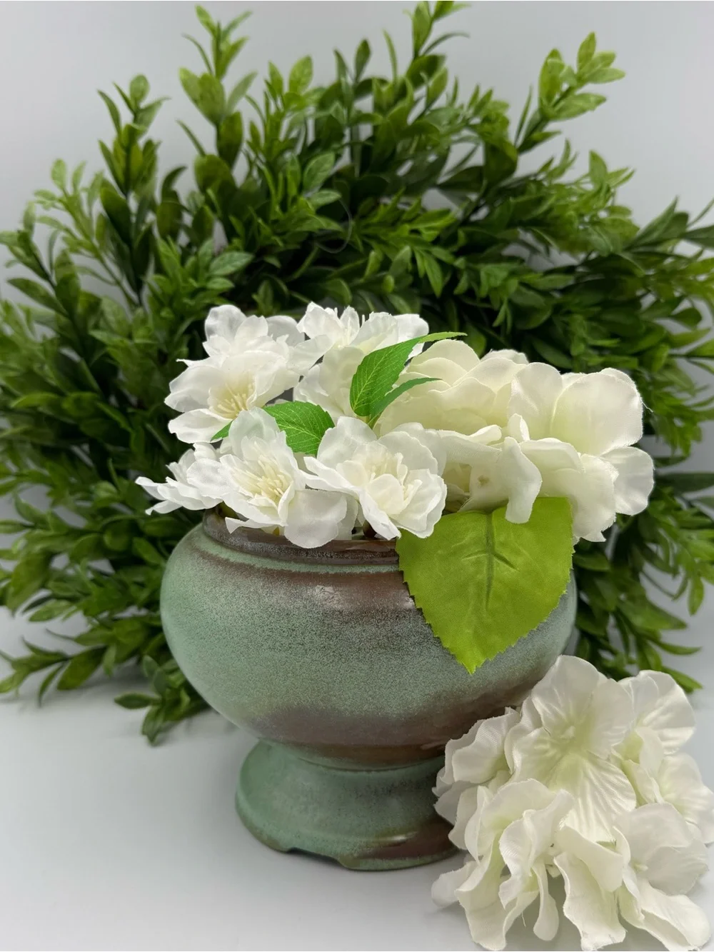 Frankoma Pottery Plainsman Green Planter 22S